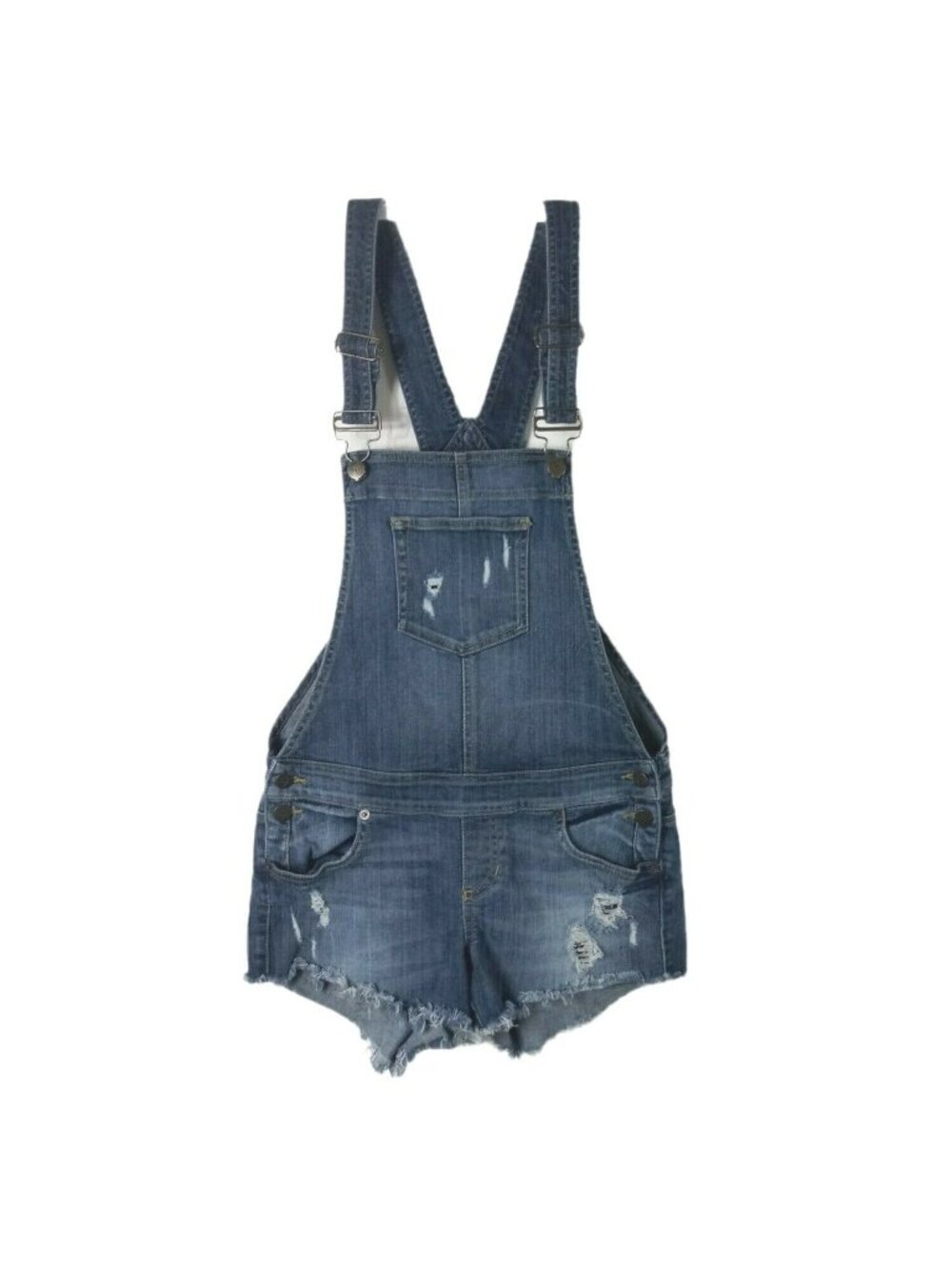 Vintage GUESS Jeans Shortalls Womens S Denim Overalls Shorts Romper 90s Y2K